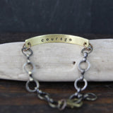 courage :: secret message bracelet