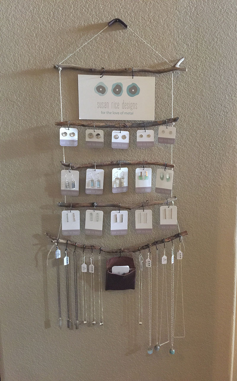 Small Display of Jewelry by Susan Rice Designs at the Haunted Hands Gallery