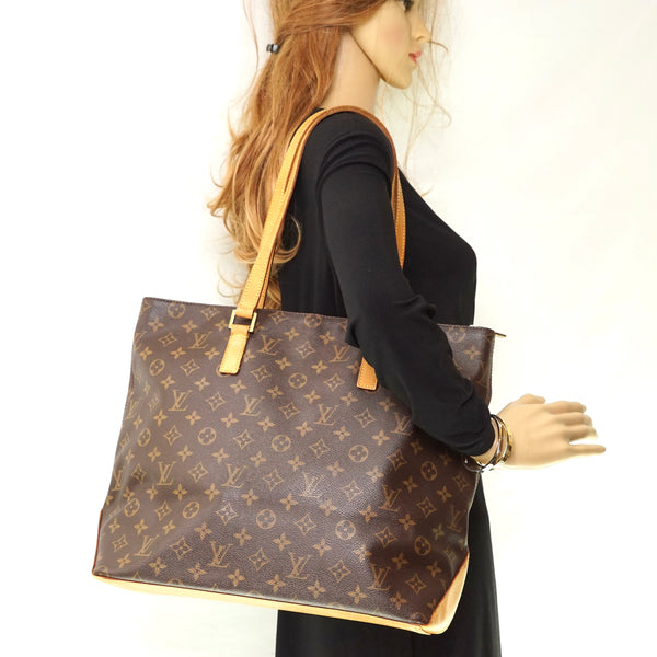 LOUIS VUITTON Monogram Cabas Mezzo 47390