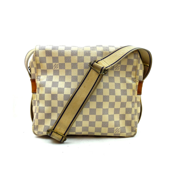 Louis Vuitton Vintage - Damier Azur Naviglio Bag - White Ivory Blue - Damier  Leather Handbag - Luxury High Quality - Avvenice