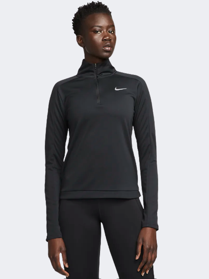 nike running long sleeve pacer in black