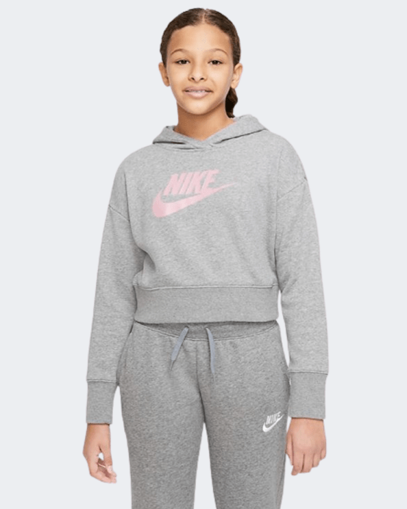 pink and gray nike hoodie