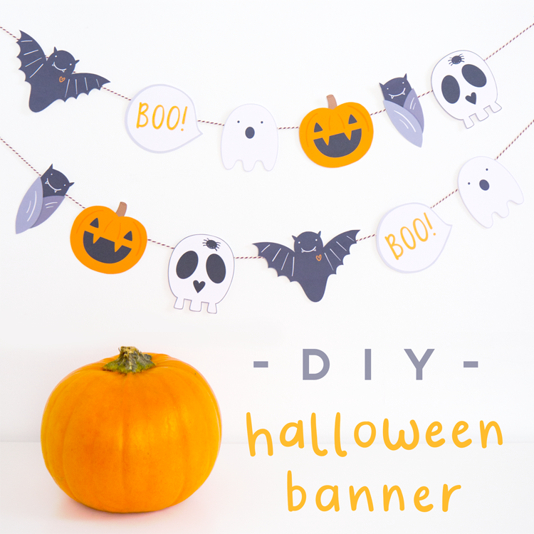 Make your own halloween banner