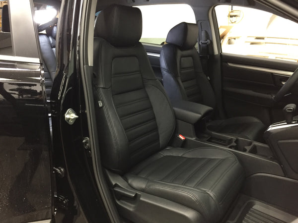 2019 Honda CR-V Black Top Grain Leather | Front Sport Style Buckets