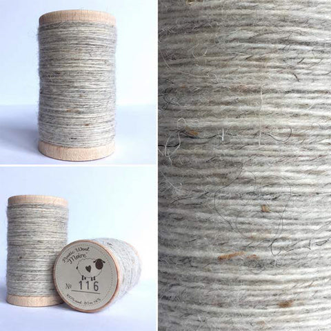 rustic moire wool thread