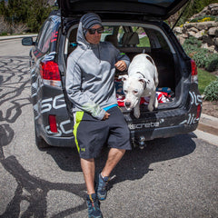 Julian Carr with his dog 