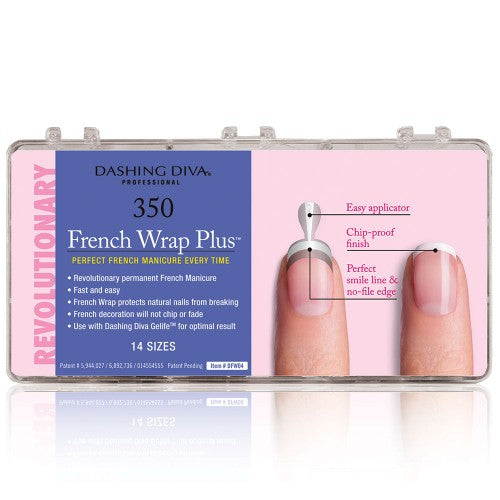 pessimist presse udtrykkeligt Dashing Diva French Wrap Plus - Thin Band - White 140tips – MK Beauty Club  v2