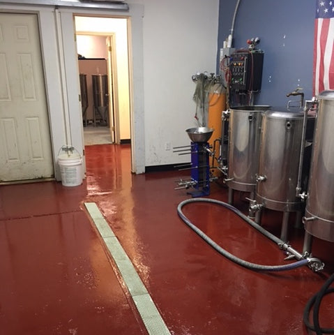 Brewery Floor Coating Epoxy - Tile Red