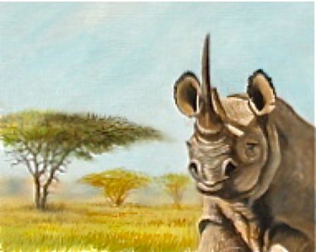Painting of a Rhino