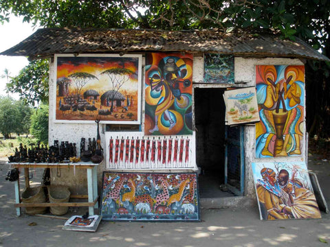 African Art Shop in Tanzania