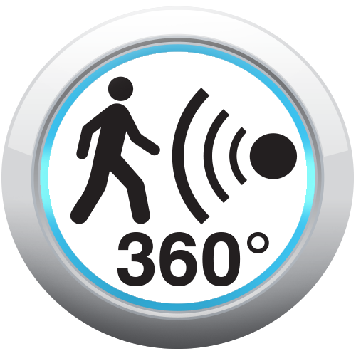 360 degree motion sensor icon