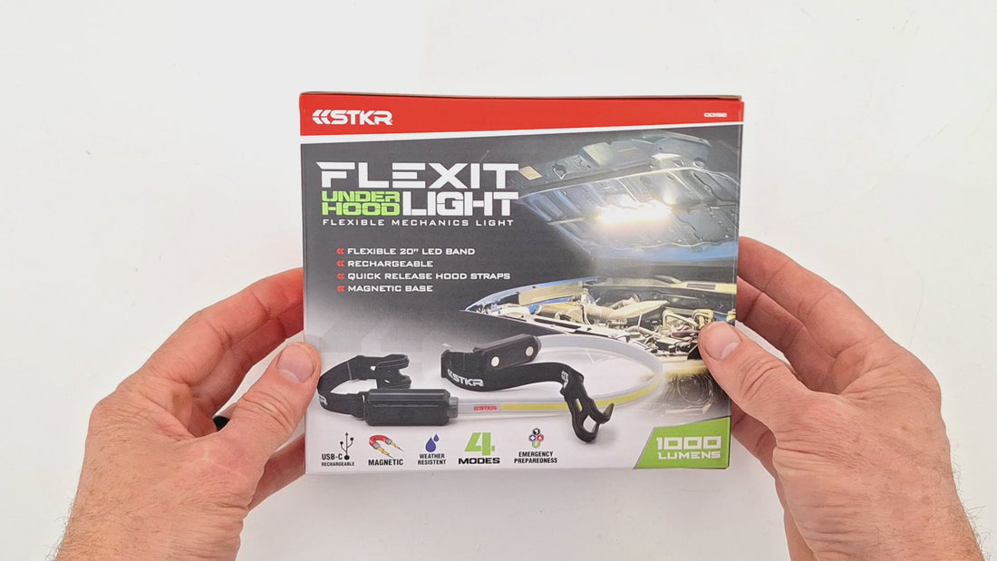 Unboxing video of the FLEXIT Under Hood Light by STKR Concepts