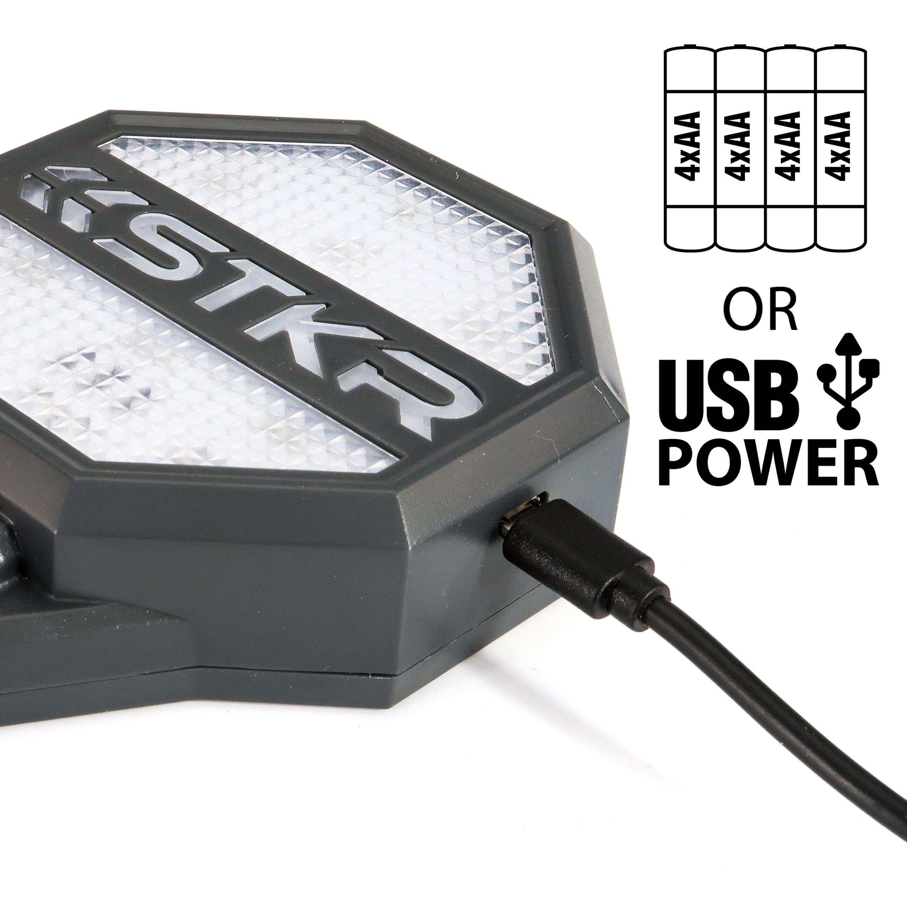 STKR Concepts Garage Parking Sensor with Walkway Lighting can be ran from USB power or 4 AA batteries- Striker