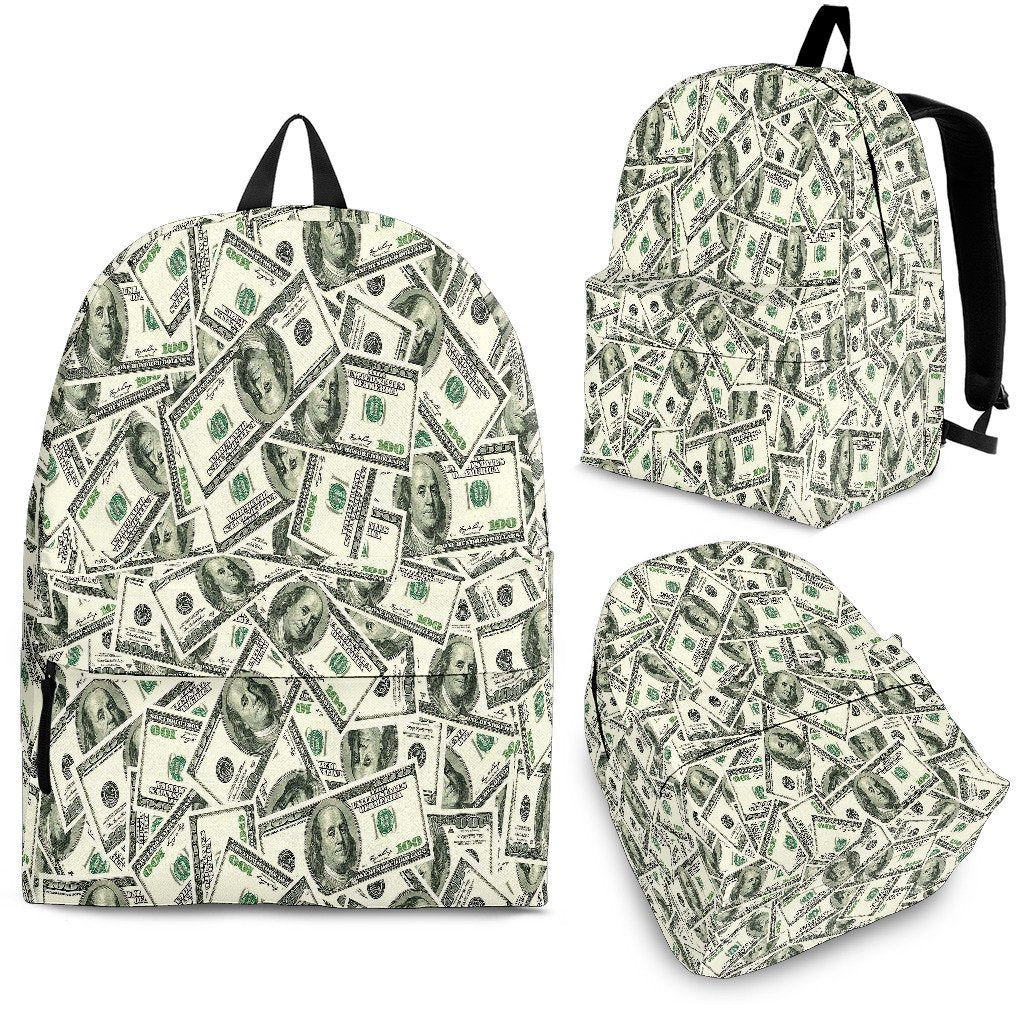 stainless Risky Outside Dollar Money Pattern Print Backpack – Grizzshopping