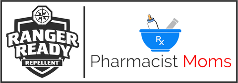 Partnership Logo: Ranger Ready Repellents, a premium brand of insect repellent, and Pharmacist Moms Group (PhMG™), an influential group of 35,000 women pharmacists in the U.S.