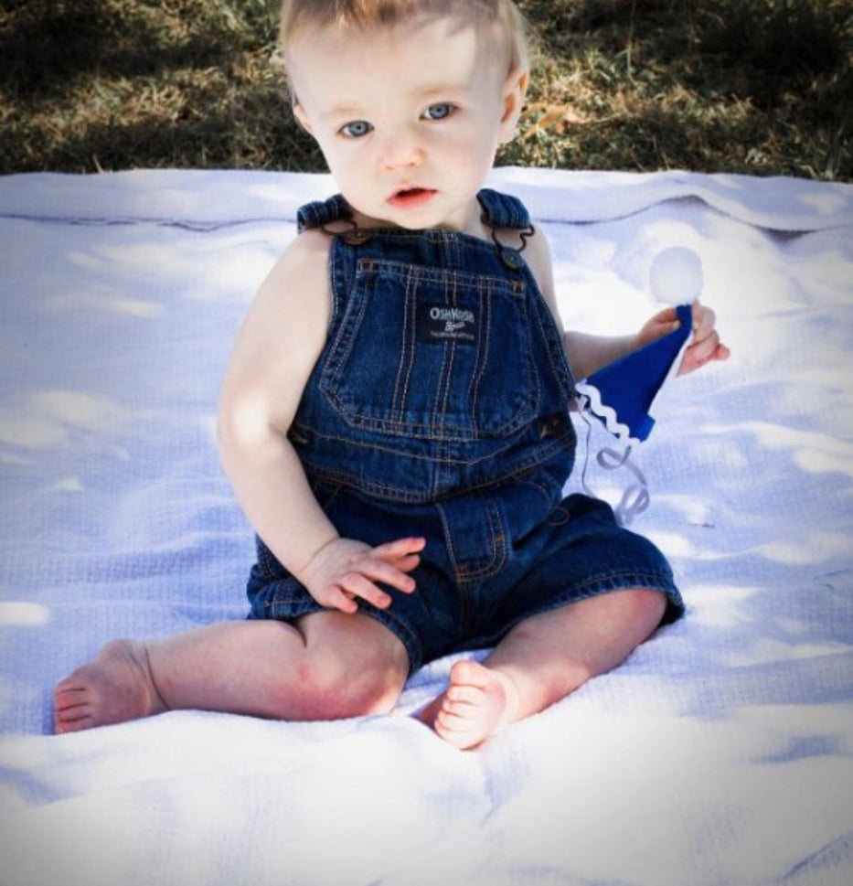 baby boy denim shortalls