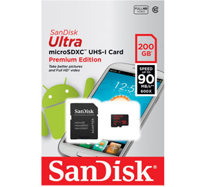 200GB Ultra microSDXC Memory Card - Shop Android