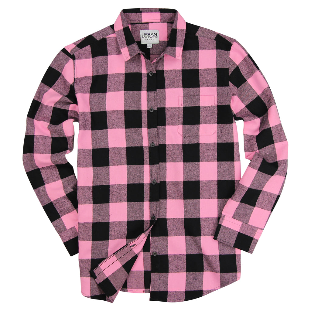 mens pink flannel shirt