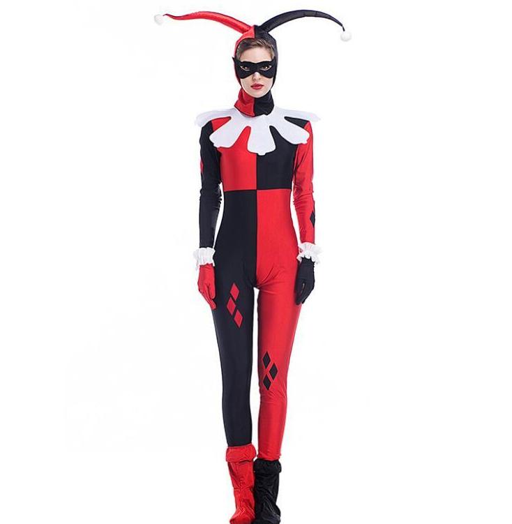 Classic Harley Quinn Jester Costume Costume Rebel 2853