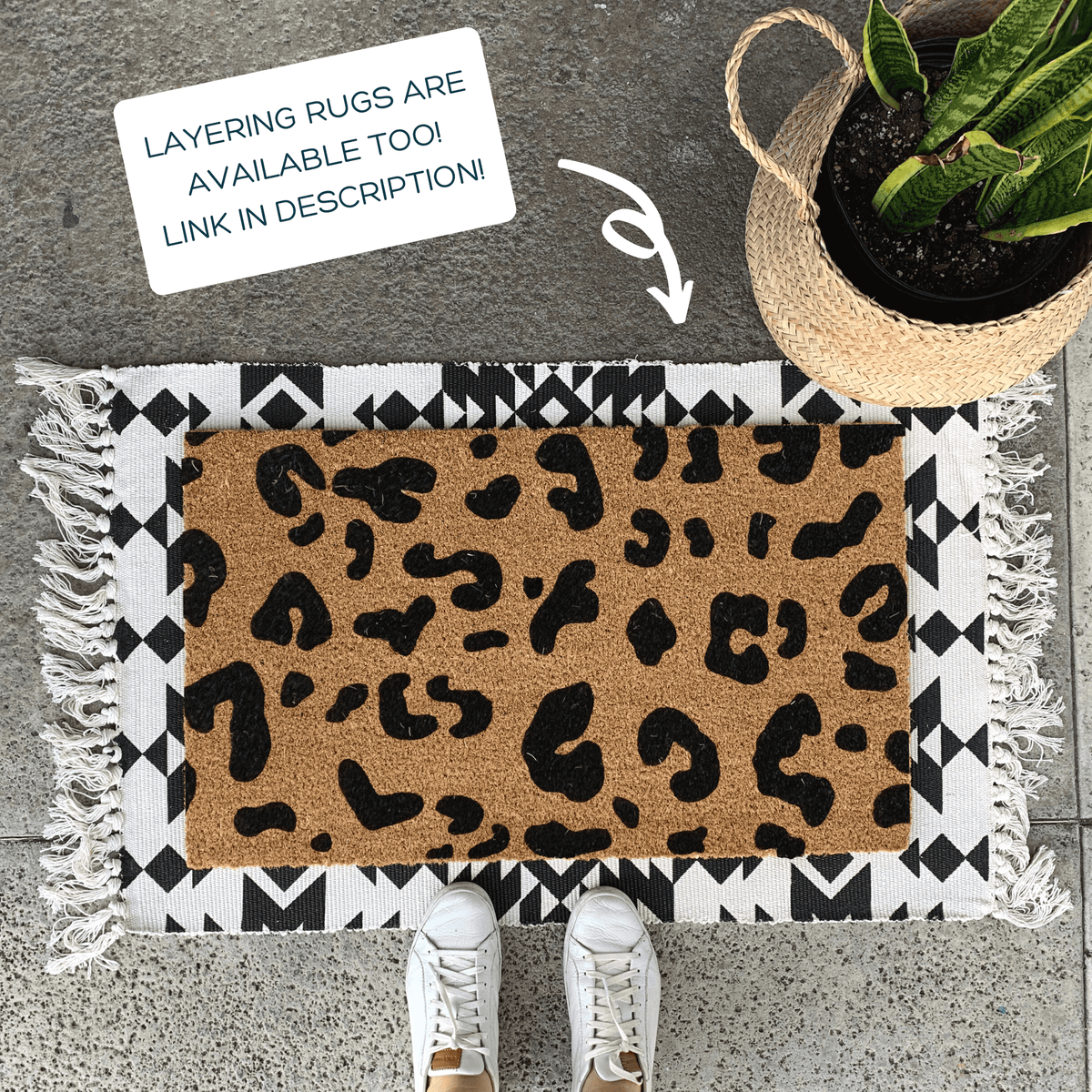 Leopard Print Doormat