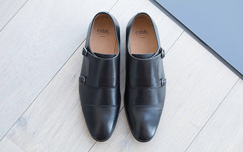 mens leather monk shoes