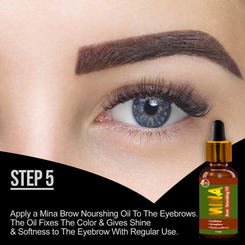 How to Use Eyebrow henna Step 5