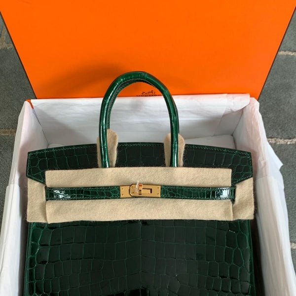 hermes vert fonce crocodile