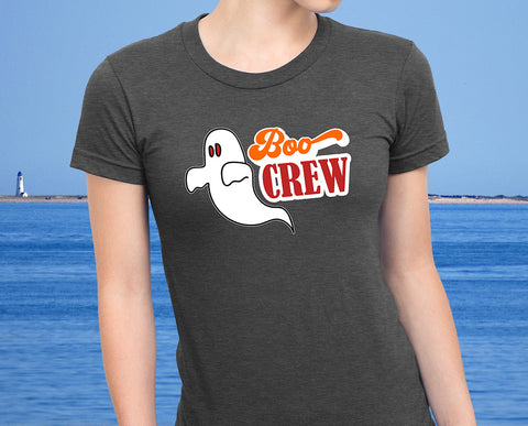 Boo Crew Women's Funny Ghost Halloween Tshirt