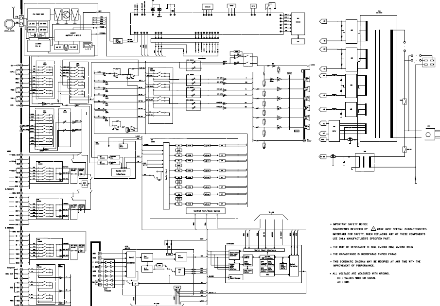 DENON AVR-230 Component System Schematics