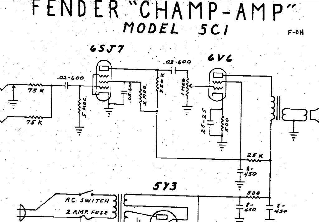 Fender Super Champ X2 Schematic 1635