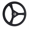 Black Boat Steering Wheel Three Arms, Diam. 310mm