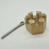 Castle nut & split pin for Yamaha Outboard V4 V6 115 HP & UP PROP NUT