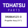 0EM TOHATSU25 hp 35 hp 3R0B64523-0 Propeller assy (11") 3R0B645230, New Genuine Part