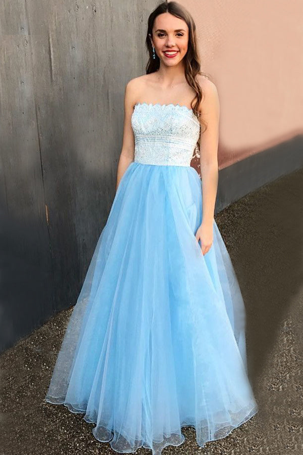 light blue sweet 16 dresses