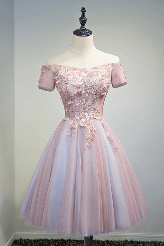 light blue and pink dress