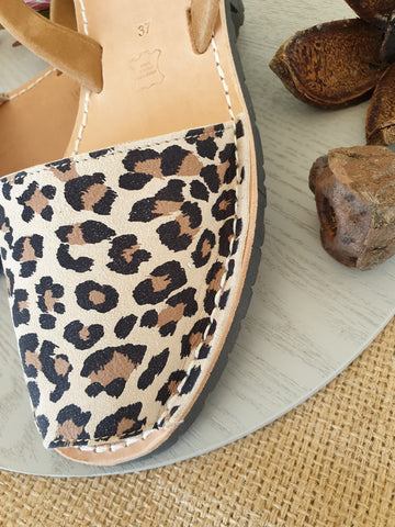 Leopard Avarcas Sandals 