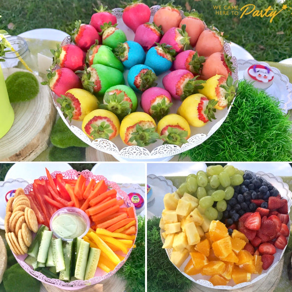 Colourful Trolls Movie Inspired Healthy Kids Party Food