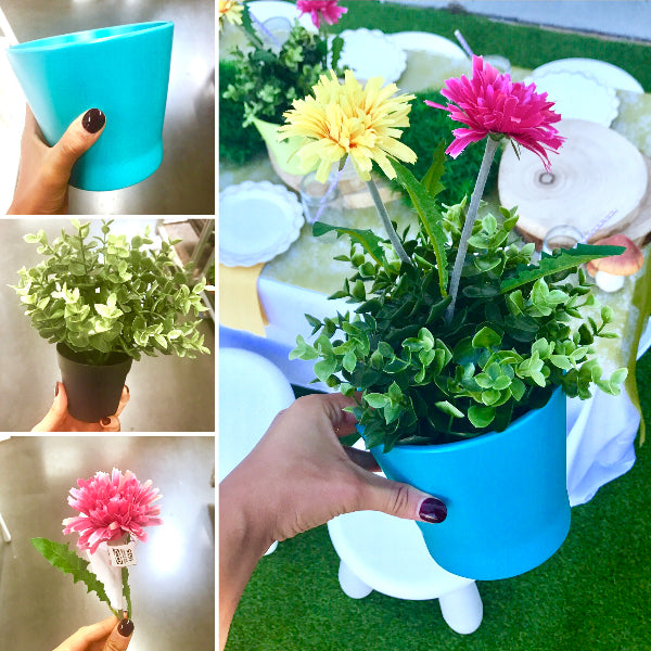 DIY Steps to make a Colourful Troll themed pot plant