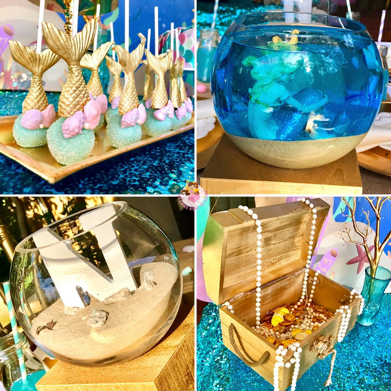 Mermaid Party Ideas - Cake Pop and Party Decorations