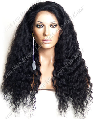 Jet Black Full Lace Wig | Model Lace Wigs and Hair