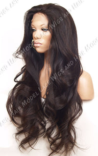 Full Lace Wig | 100% Hand-Tied Virgin Human Hair | Natural Straight | Erica Item# 694