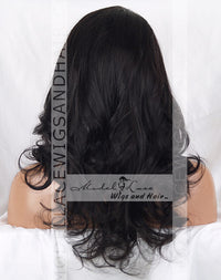 Full Lace Wig (Gabby) Silk-Top Item#: 9214-Model Lace Wigs and Hair