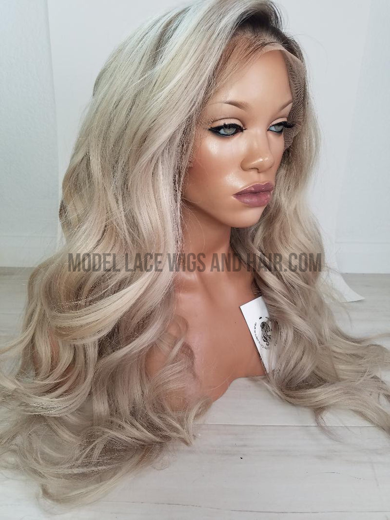 Custom Ash Blonde Full Lace Wig (Style Name: "Anastasia" Item# 5559)