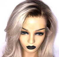 Platinum Blonde Full Lace Wig  - Close up of hairline