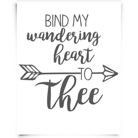 Bind my Wandering Heart to Thee Free Printable