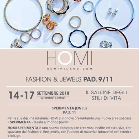 V DESIGN LAB Jewellery at Homi Sperimenta Lifestyle Fair - September 2018 Milan