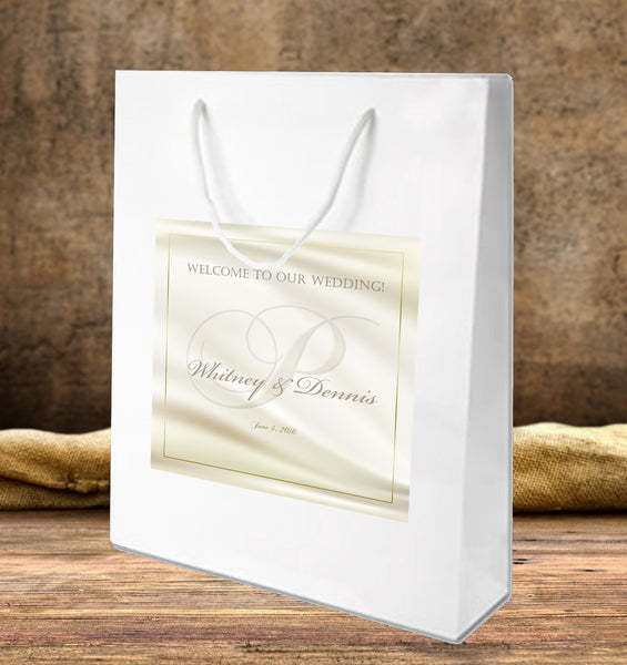 wedding favor bags for hotel guests