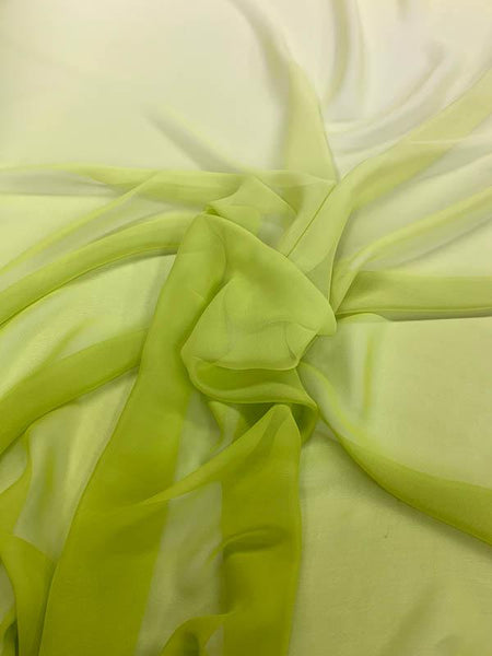 lime green chiffon fabric