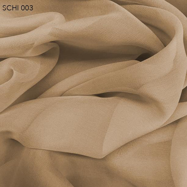 brown chiffon fabric