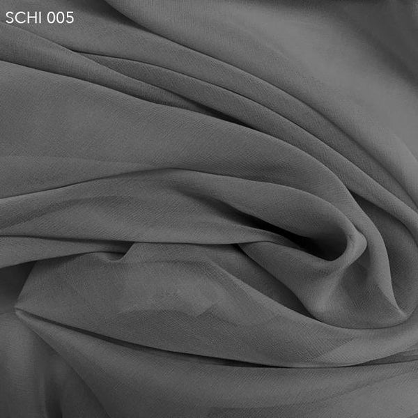 grey chiffon fabric